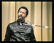 Eldridge Cleaver speaks at UCI, 1968.