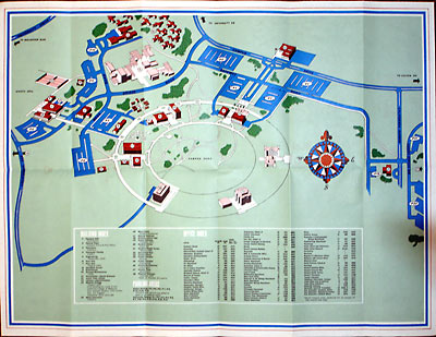 Campus map, 1969.