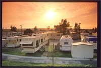 Irvine Meadows trailer park, 1989.