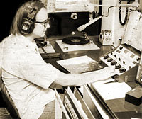 KUCI deejay, 1974.