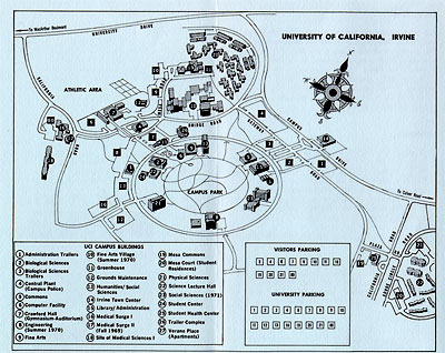Campus map, 1968.