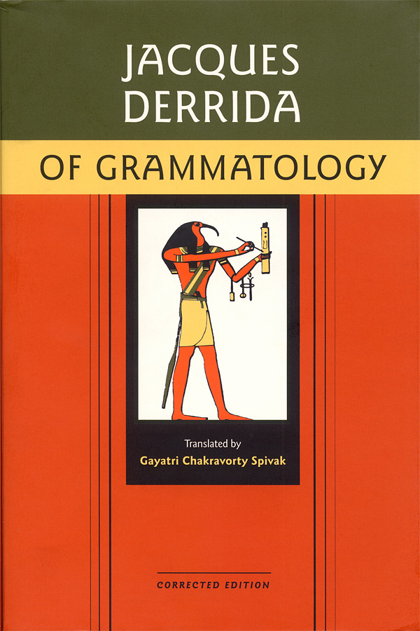  Cover of Jacques Derrida's Of Grammatology.